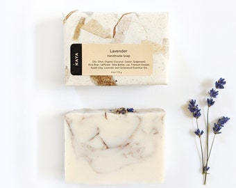 Lavender Cedarwood Handmade Soap: Olive Oil, Shea Butter, 4 oz