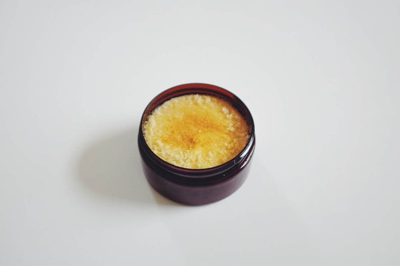 Refreshing Citrus Body Scrub Coconut Oil, Orange peel powder 100% Natural Sugar Scrub 8 oz image 3