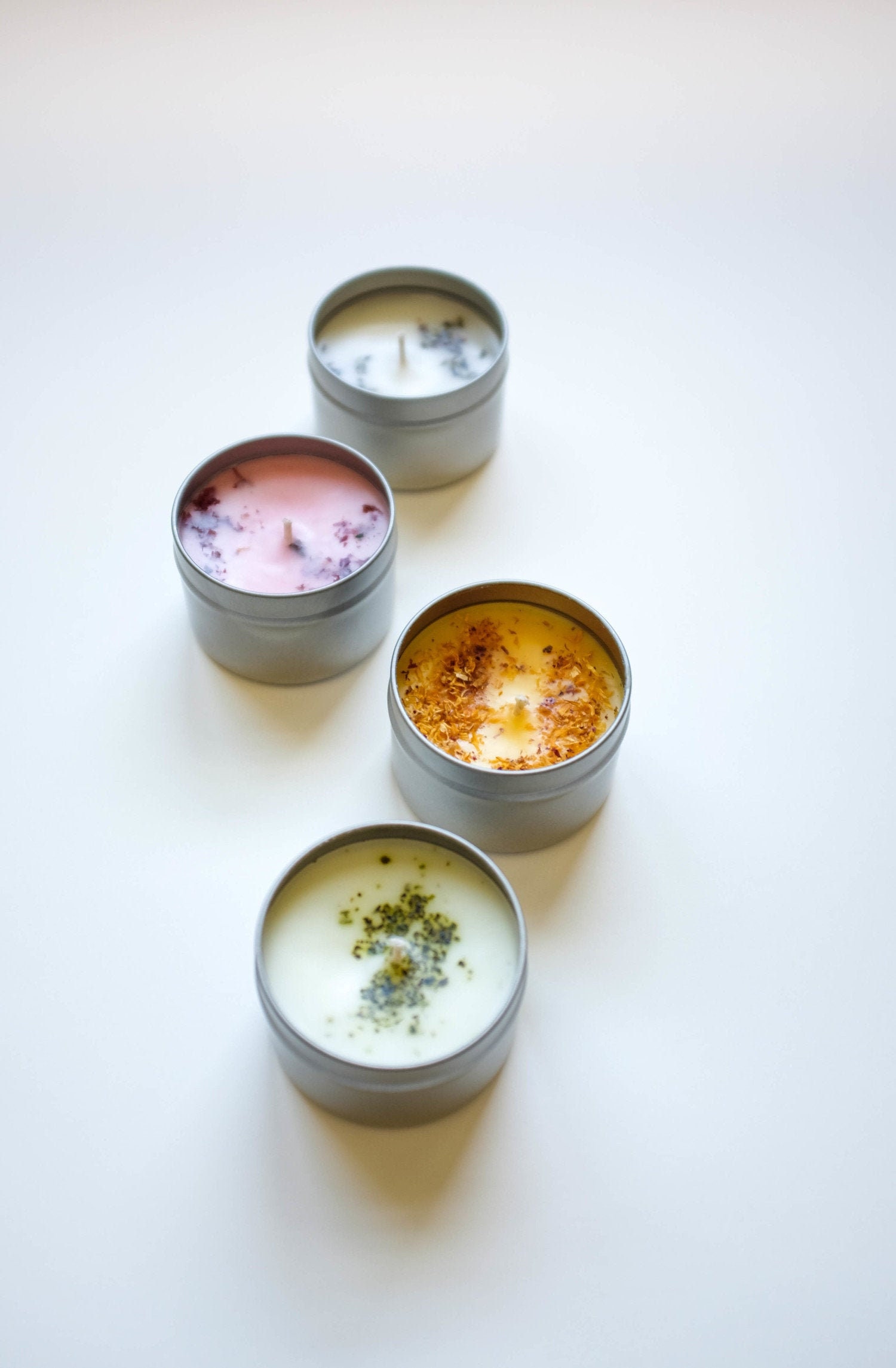 Scented Soy Candle 4 oz: Rose, Lavender, Citrus, Honeysuckle Jasmine