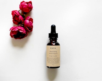 Nourishing Facial Oil Serum: Organic Jojoba, Seabuckthorn, Rosehip - Dry/Normal Skin