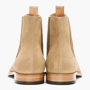 Chelsea Boots Men Suede Casual Dress Boots Ankle Boots Formal Shoes image 3