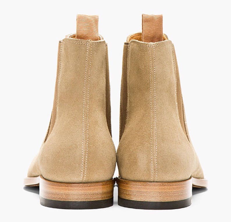 Chelsea Boots Men Suede Casual Dress Boots Ankle Boots Formal Shoes image 3