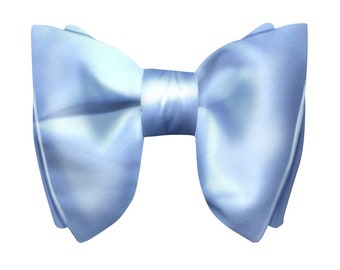 Silk White Bow tie - Butterfly bowtie, Bowtie,  Pre-Tied Silk Bowtie, Wedding bowtie