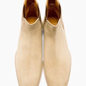 Chelsea Boots Men Suede Casual Dress Boots Ankle Boots Formal Shoes image 2