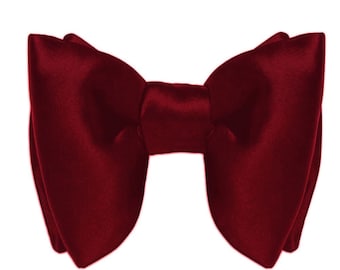 Silk Bow tie - Burgundy bowtie, Bowtie, Pre-Tied Silk Bowtie, Wedding bowtie