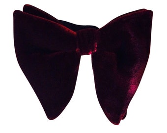 Corbata de terciopelo borgoña - pajarita maroon, pajarita de boda, pajarita de novios, pajarita marón