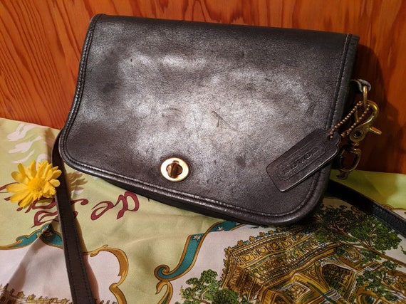 vintage coach saddle bag purse