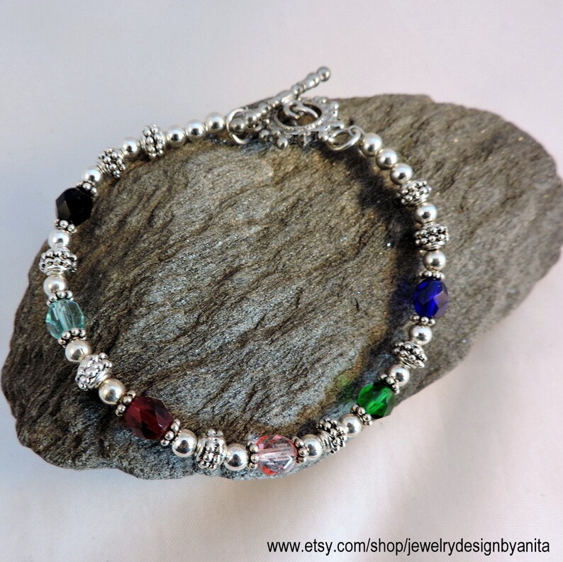 Colors of Faith Bracelet 935 Silver and Pewter Bracelet Etsy