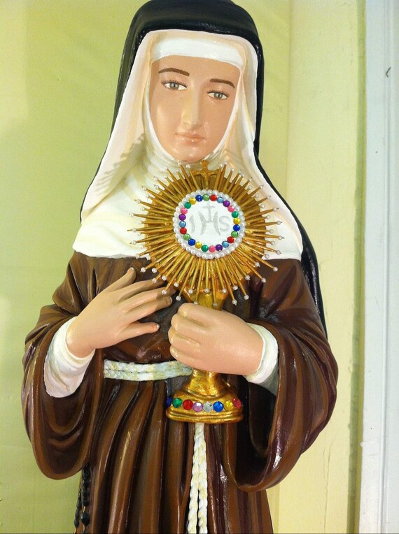 St. Clare of Assisi 30" Catholic Christian Religious Saint Statues