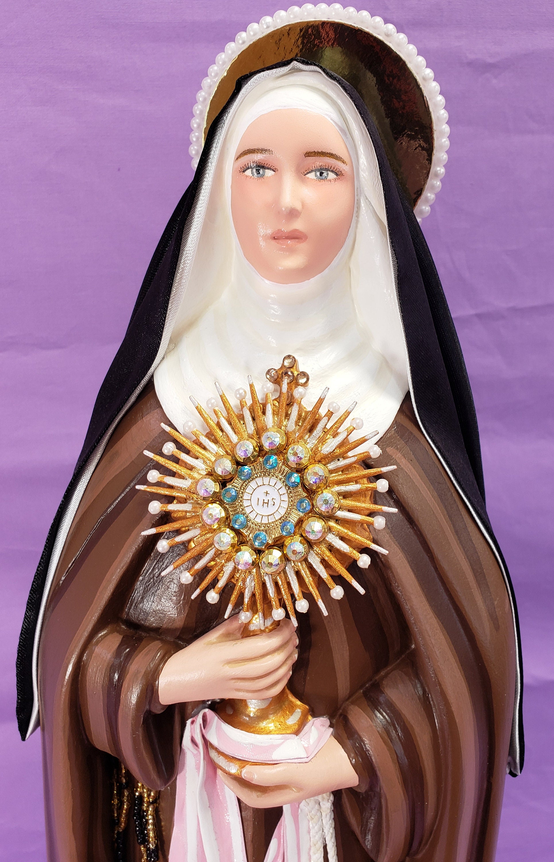 St Clare of Assisi 18 Monstrance Catholic Christian Etsy The church lady my favorite apron pattern marymularicom with images