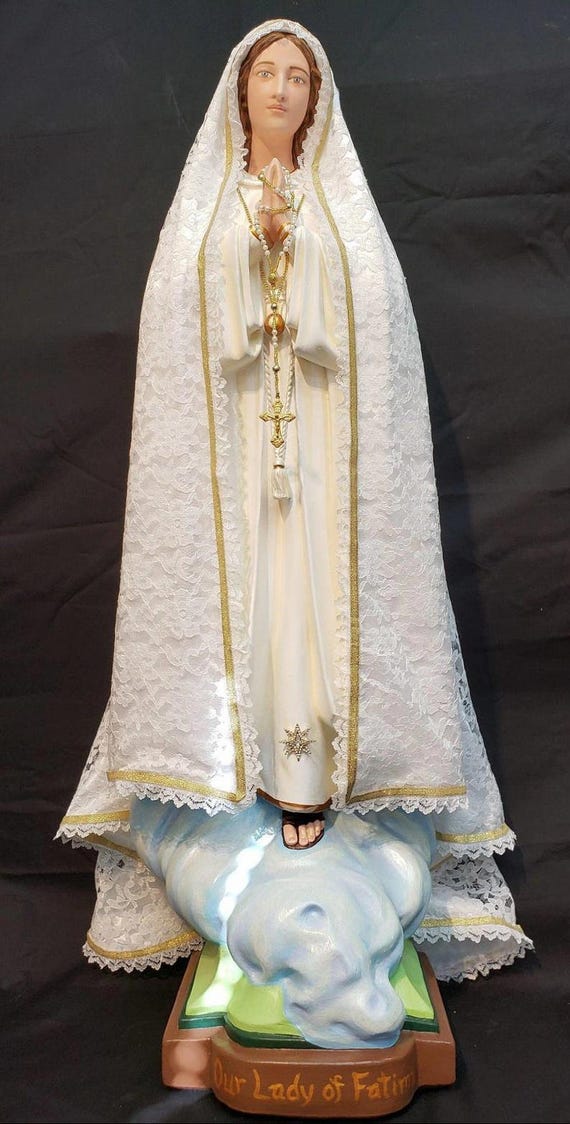 36" Our Lady of Fatima with Crown.
