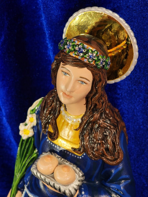 St. Agatha (BREAST Cancer/RAPE Victims) of Sicily 18"