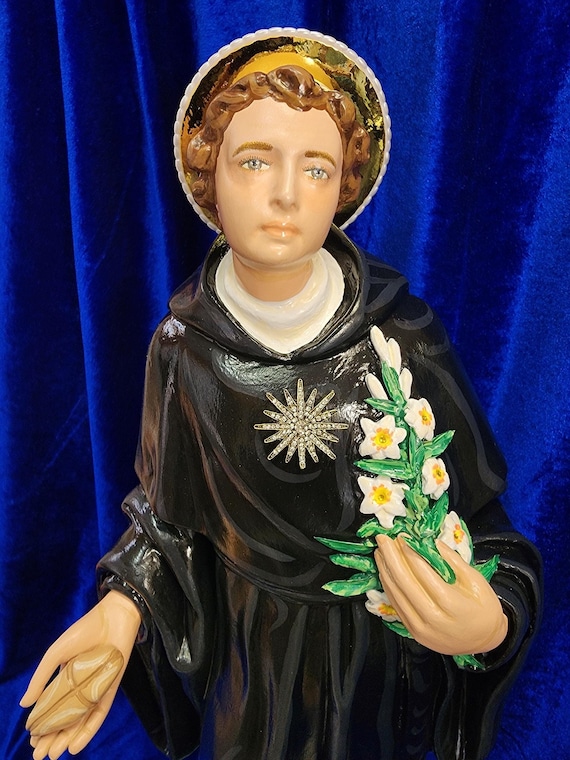 Patron of Holy Souls in Purgatory St. Nicholas of Tolentine statue 26"