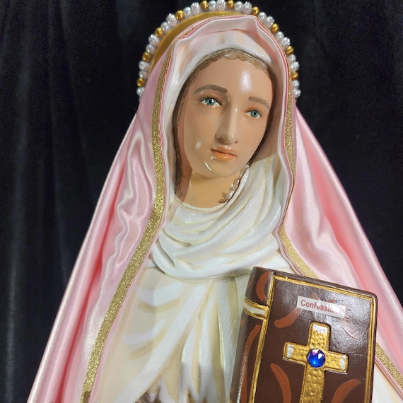 26" Hand-Painted St. Monica Statue, Mother of St. Augustine - BEAUTIFUL!