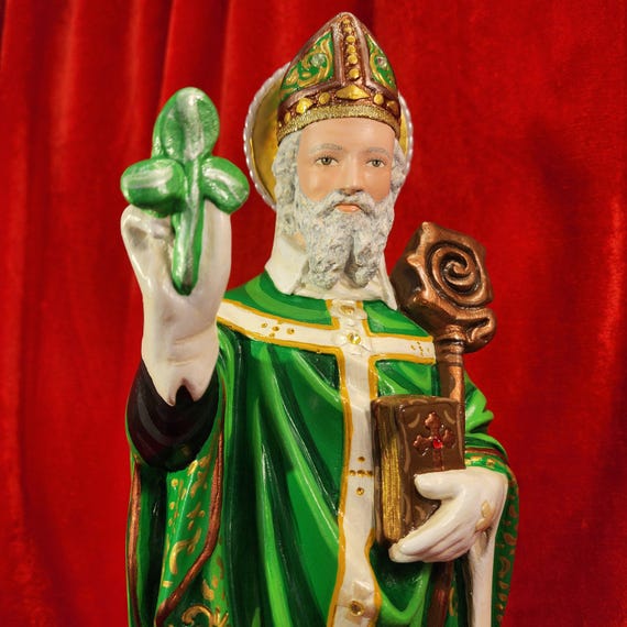 St. Patrick 18" - He is seen as a conqueror of evil, battling Satan and demonic forces through faith, preaching, and baptism.