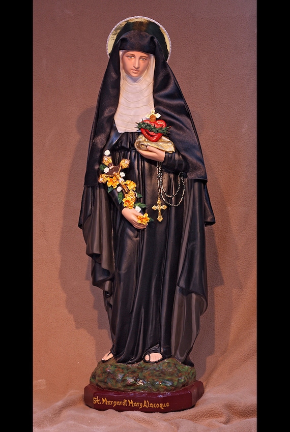Sainte Marguerite Marie Alacoque 26 Saints Statues Etsy