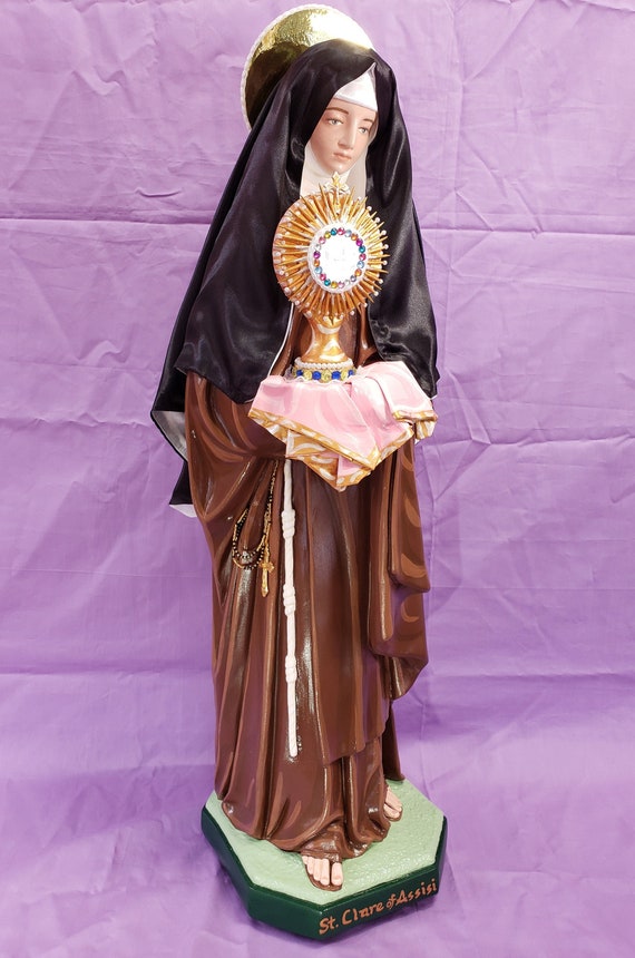 CELL PHONE Addiction? Pray to St. Clare of Assisi. 26" (Need new pics)
