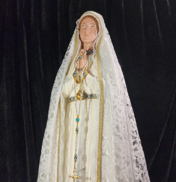 27" Our Lady of Fatima with Crown.