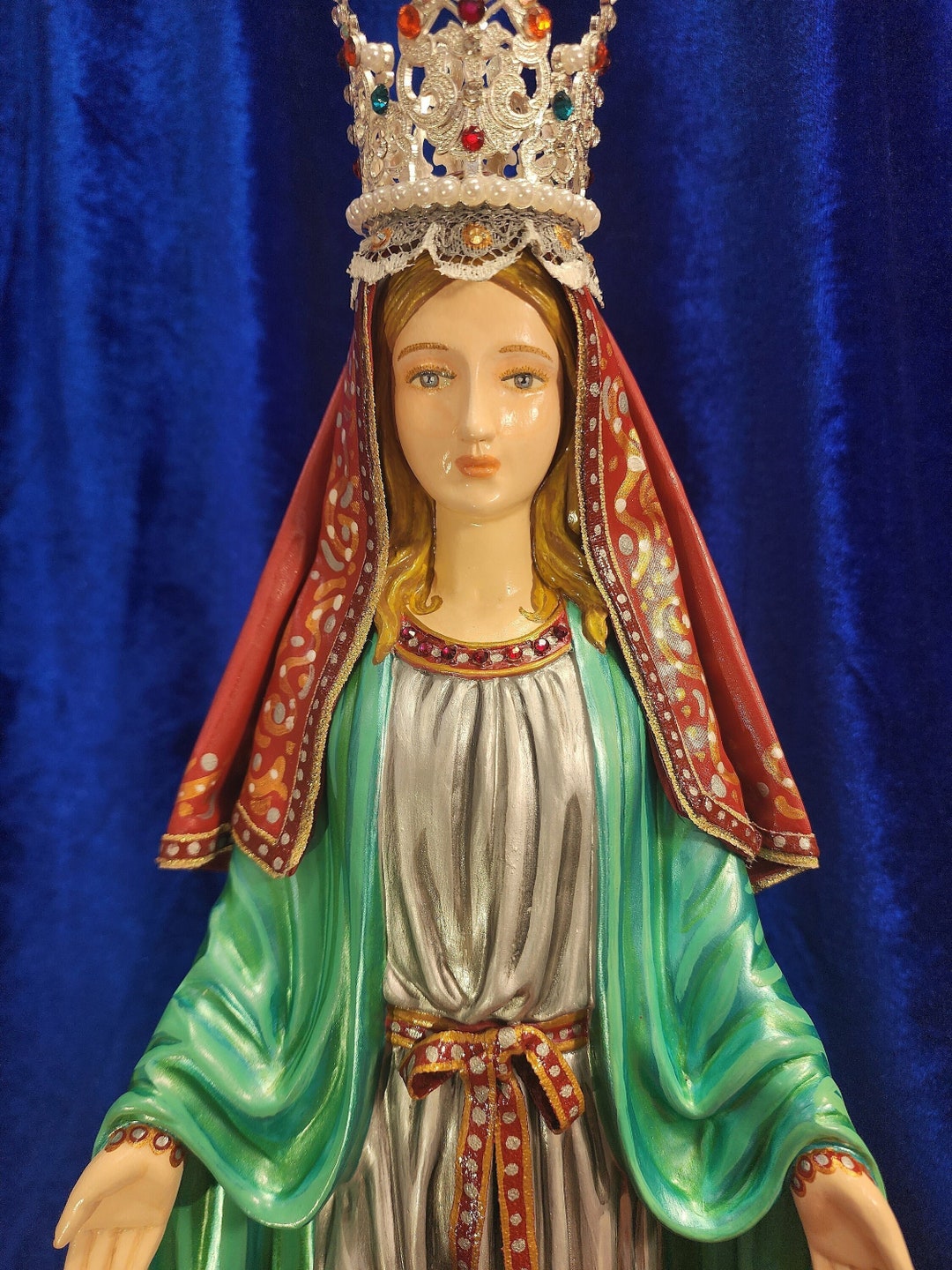 Mary, Queen of Heaven & Earth, Angels, Saints and Men 20 Inches Tall - Etsy