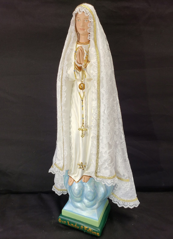 Our Lady of Fatima 18" Blessed Mother Mary Our Lady Jacinta Francisco Lucia