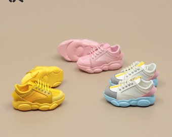 In-stock!!! SK Couture Bear Sneakers for Blythe, jacoosun Rou, obitsu 24, YOSD, Msd, Mdd