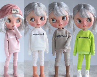 In-stock!! Oversize  Sporty Top pants for Blythe Azone Pureneemo Obitsu 24