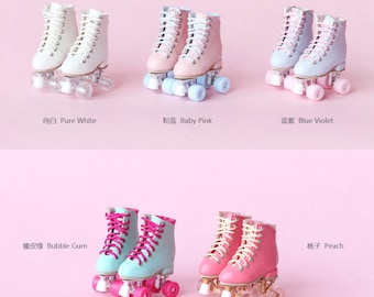 In-stock!! SK Couture Roller Skates for Blythe 1/6 BJD, YOSD, Azone, Obitsu 22, ob24, Holala Lati Yellow