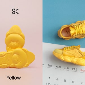 In-stock SK Couture Bear Sneakers for Blythe, jacoosun Rou, obitsu 24, YOSD, Msd, Mdd image 4