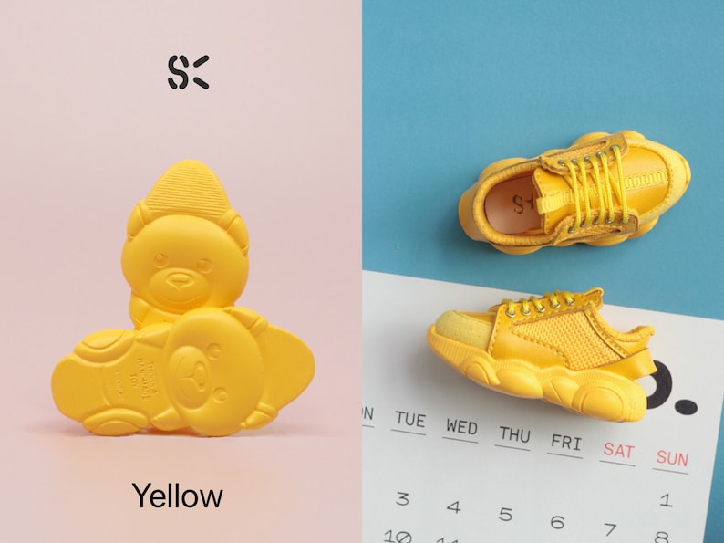 In-stock SK Couture Bear Sneakers for Blythe, jacoosun Rou, obitsu 24, YOSD, Msd, Mdd image 4