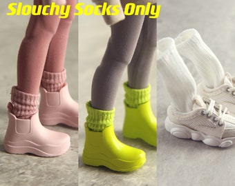In-stock! SK Couture Slouchy Socks for Blythe, Pureneemo XS S M Obitsu 22 24