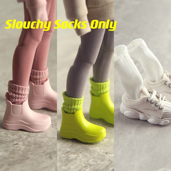 In-stock! SK Couture Slouchy Socks for Blythe, Pureneemo XS S M Obitsu 22 24