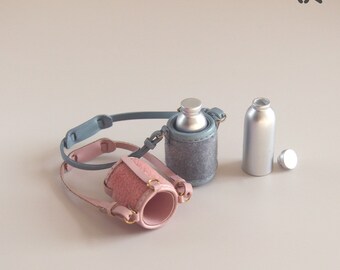 In-stock! SK Couture water bottle bag and bottle for Blythe Obistu 24, OB24, YOSD