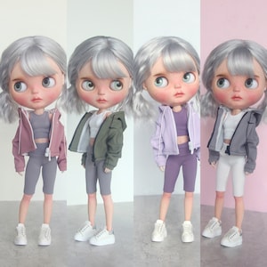 In-stock!! Yoga Jacket vest pants for Blythe Azone Pureneemo Obitsu 24