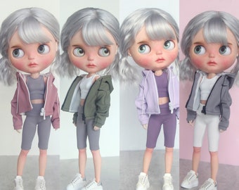In-stock!! Yoga Jacket vest pants for Blythe Azone Pureneemo Obitsu 24