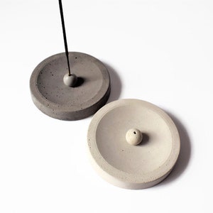 Concrete incense holder/ Minimalist home decor/ Incense burner gift box image 5
