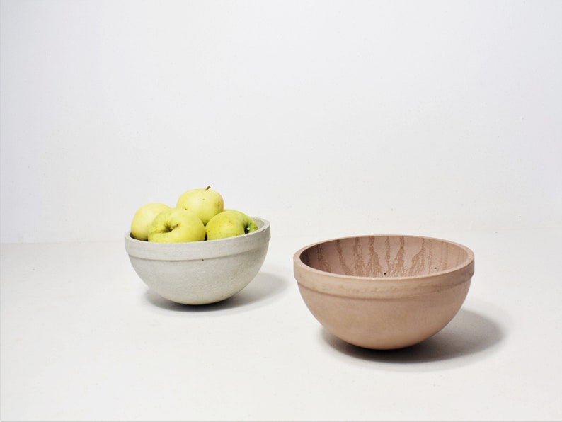 Minimalist design pink concrete bowl image 1