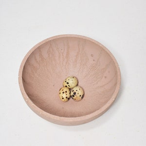 Minimalist design pink concrete bowl image 3