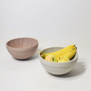 Minimalist design pink concrete bowl image 4