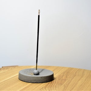 Concrete incense holder/ Minimalist home decor/ Incense burner gift box image 8