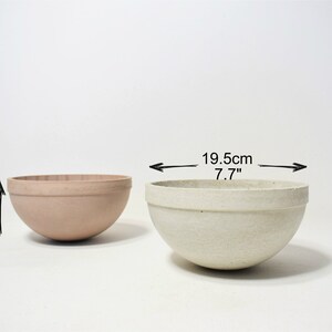 Minimalist design pink concrete bowl image 6