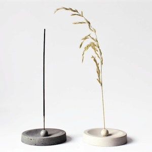 Concrete incense holder/ Minimalist home decor/ Incense burner gift box concrete holder