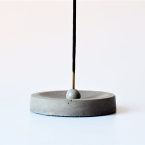 Concrete incense holder/ Minimalist home decor/ Incense burner gift box image 7