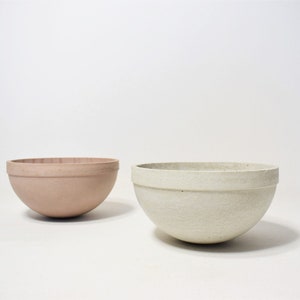 Minimalist design pink concrete bowl image 2