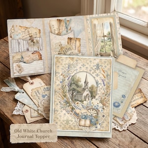 Journal Topper | Old White Church Interactive | God's Heart for His Church | Faith Printable