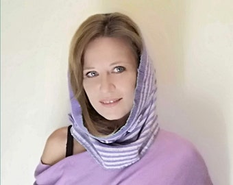 Woolen scarf infinity scarves for women, upcycled clothing