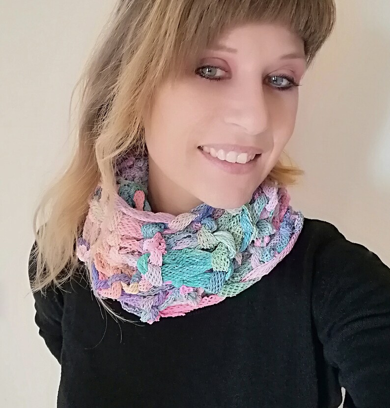 Infinity Scarf for Summer Hooded Scarf Fluorescent Etsy