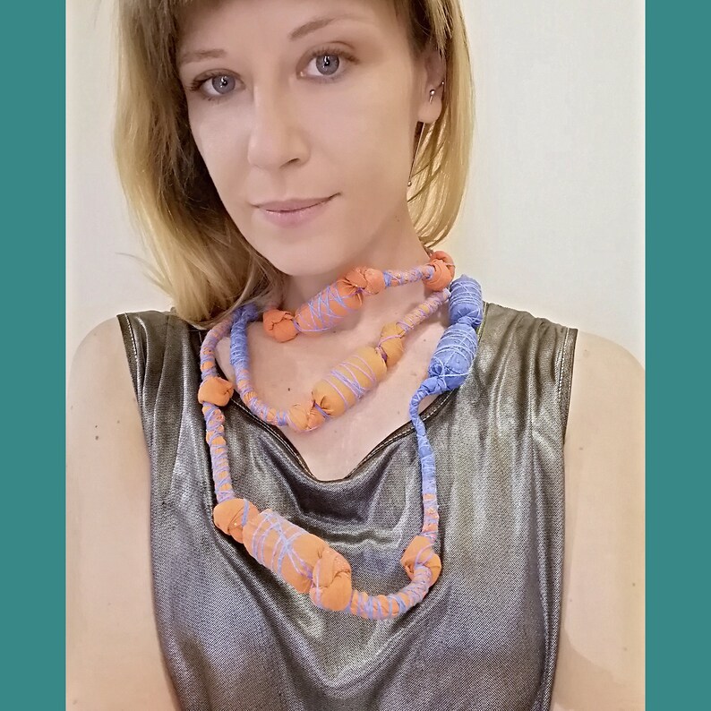 Long Necklaces for Women Costume Jewellery Fabric Necklace Etsy