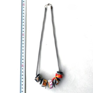 Handmade paper beads sustainable jewelry