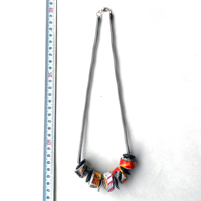 Handmade paper beads sustainable jewelry
