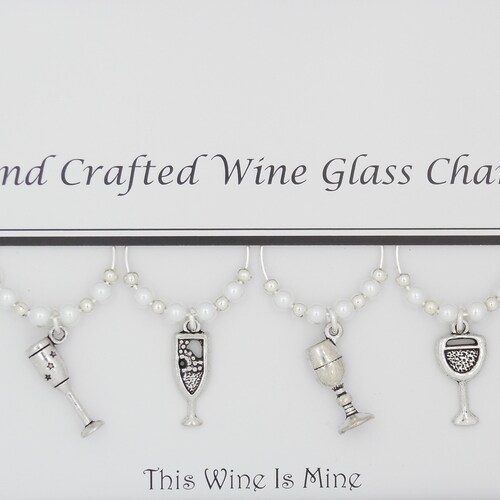 Stained Glass Wine Charms Etsy